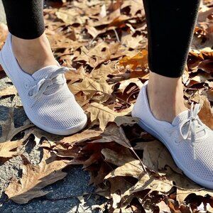 AllBirds White Tree Skipper‎ Sneakers Chalk Size 7 Slip On Sustainable Washable